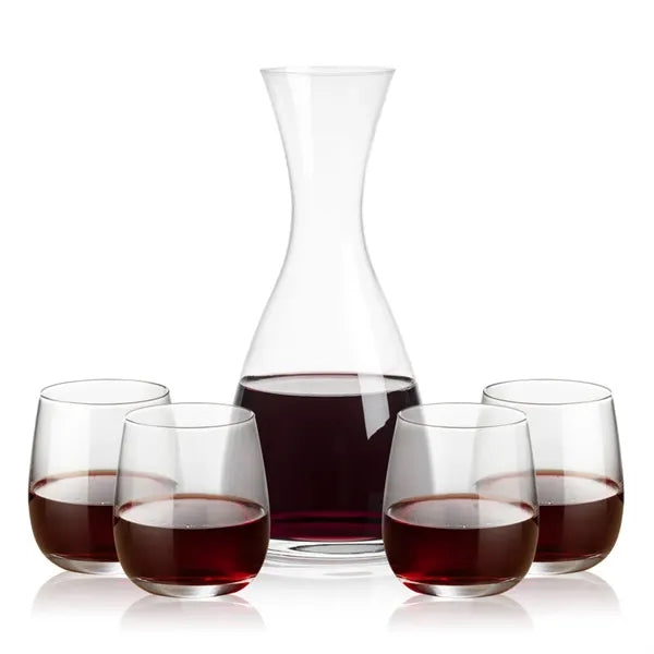 Barham Carafe & Crestview Stemless Wine