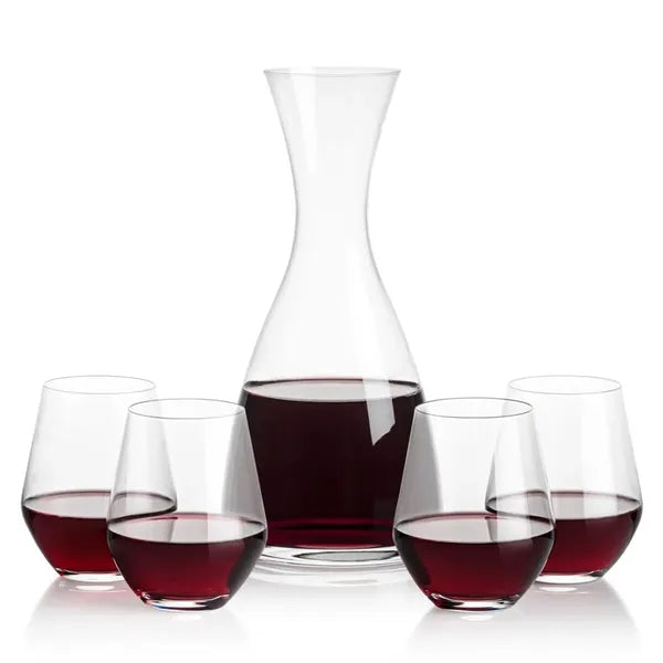 Barham Carafe & Reina Stemless Wine