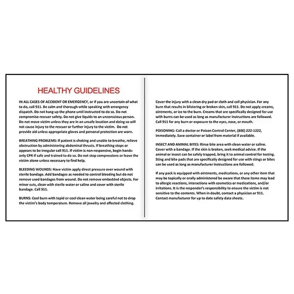 Safe Helper 8 Piece First Aid Kit