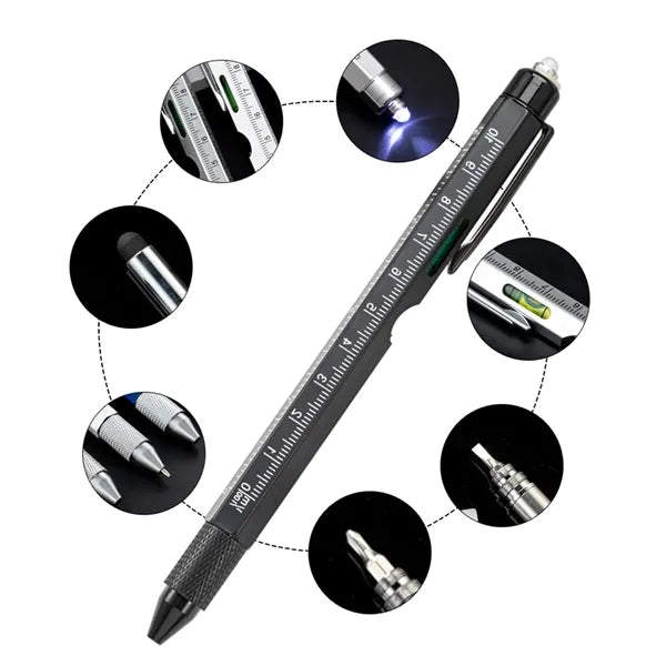 8-In-1 Multifunctional Tool Pen With Compact Features