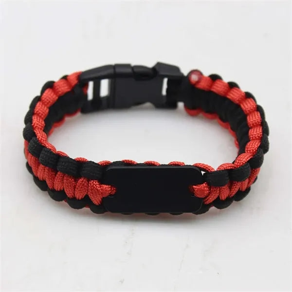 Braided Paracord Bracelet Emergencies Survival Wristband