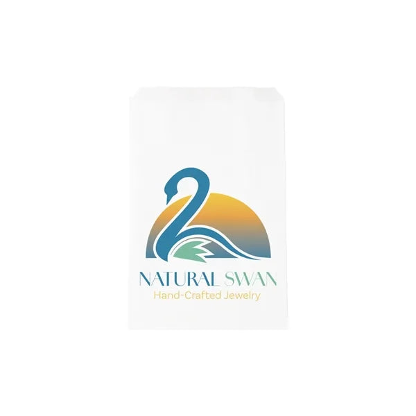 White Kraft Merchandise Bag - DIGITAL SPLASH