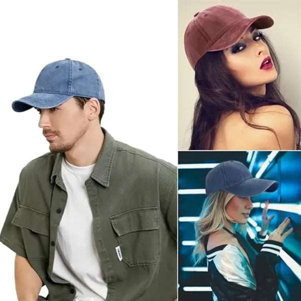 Classic Unisex Washed Cotton Baseball Cap