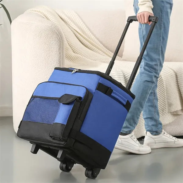 Camping beach leakproof portable rolling wheeled cooler