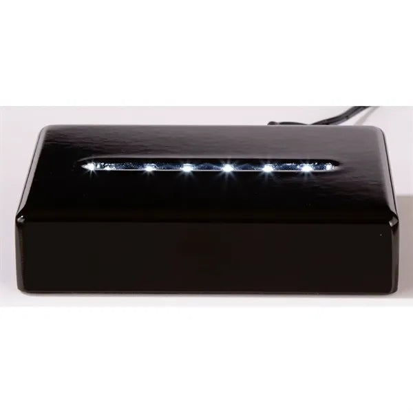 Deluxe Black Rectangle Lighted Base