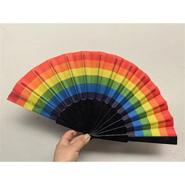 Rainbow Folding Fan