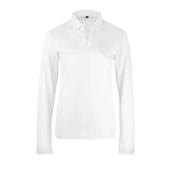 Ladies Sport Micro Pique Long Sleeve Polo Shirt