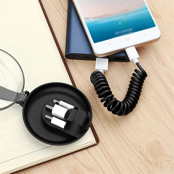 Versatile Extendable Charging Cable Set with 3 USB Adapters