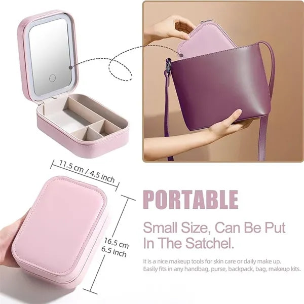 Multi Functional LED Makeup Mirror Storage Box