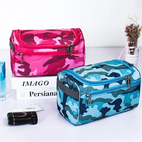 Multifunctional portable travel toiletries cosmetics bag