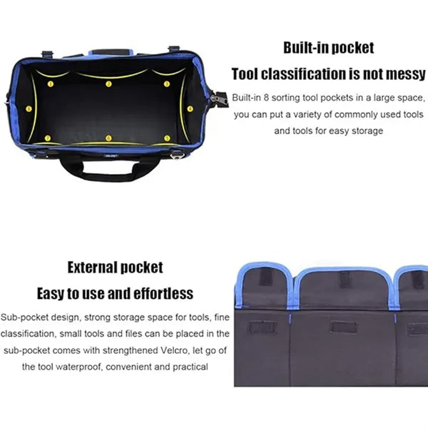 14 inch double layer oxford cloth large capacity tool bag