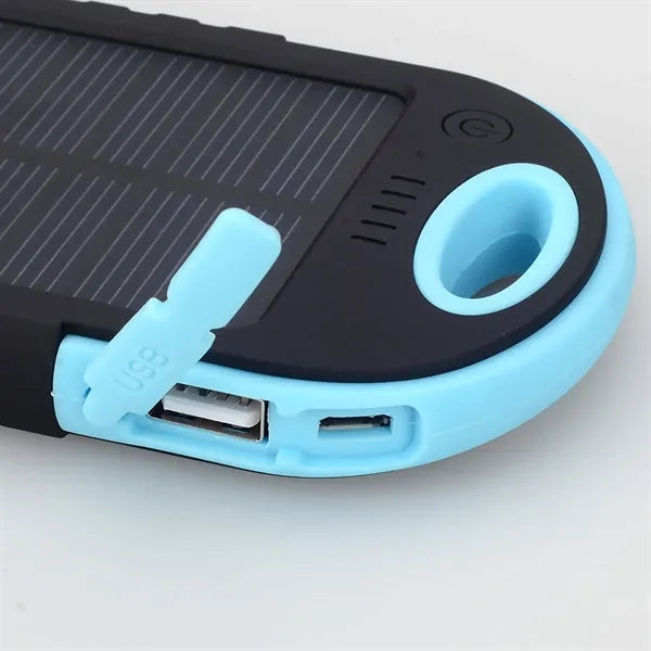 W/ Hiking Hook Wireless Solar Unlimited Charging Power Bank