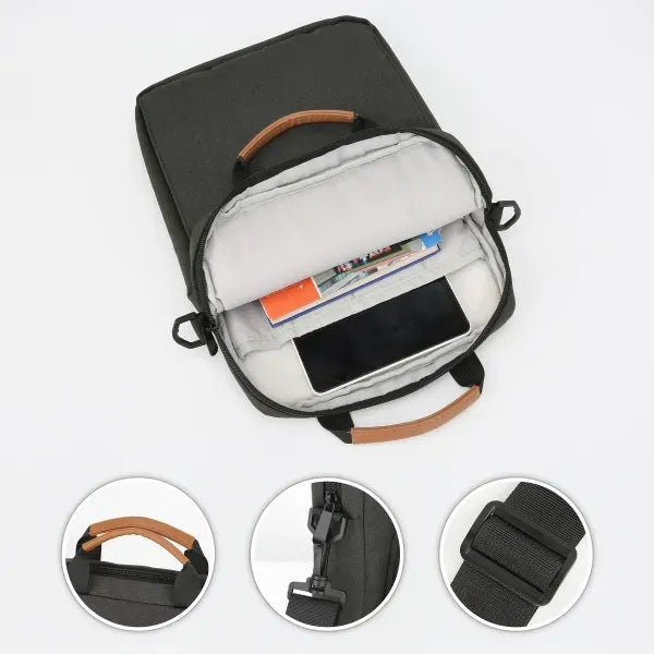 Crossbody Laptop Bag With Leather Handle