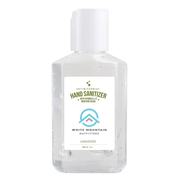 Travel 2 oz Hand Sanitizer Gel Bottle