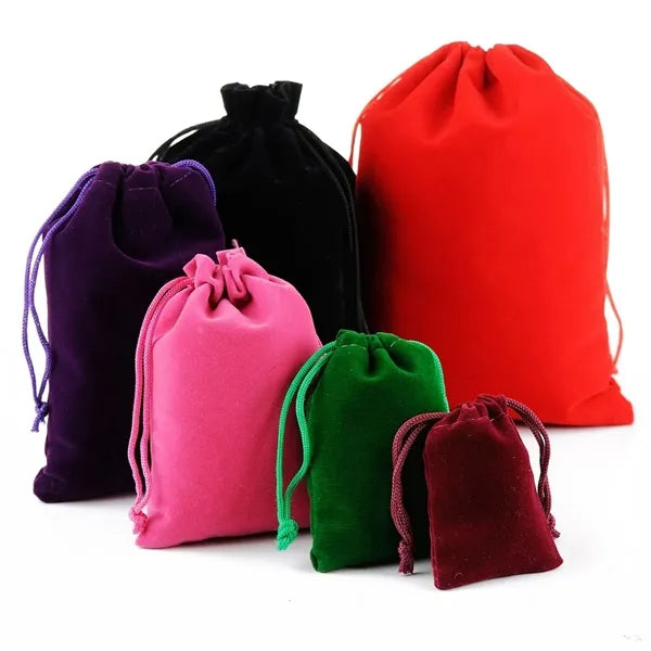 3" x 4" Mini Velvet Drawstring Pouch