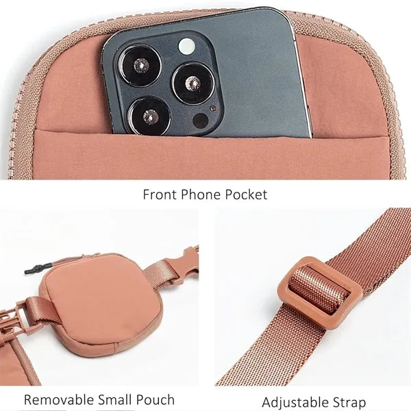 Unisex Nylon Crossbody Belt Bag