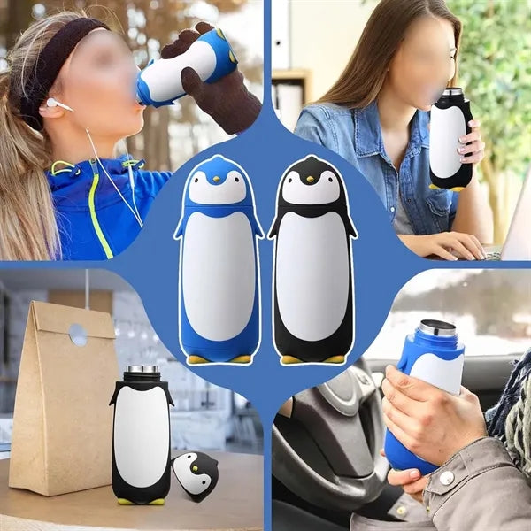 Cute Pengui Stainless Steel Travel Insulated Thermos Bottle