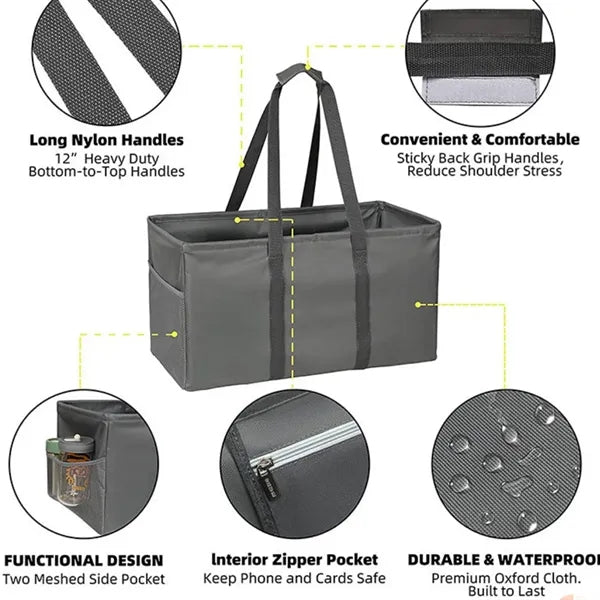 Collapsible Grocery Tote Bag