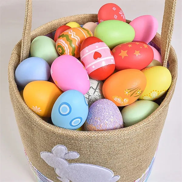 Easter Bunny Basket Egg Hunts Decorations Storage Bag