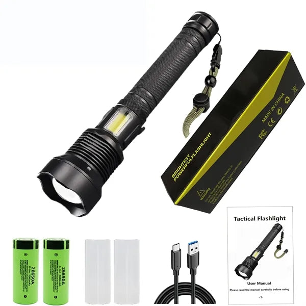 Powerful Super Bright Rechargeable Flashlight