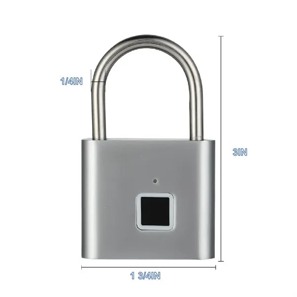 Rechargeable Fingerprint Padlock Anti Theft USB Smart Lock