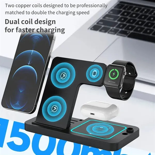 Foldable 4-in-1 Wireless Charger