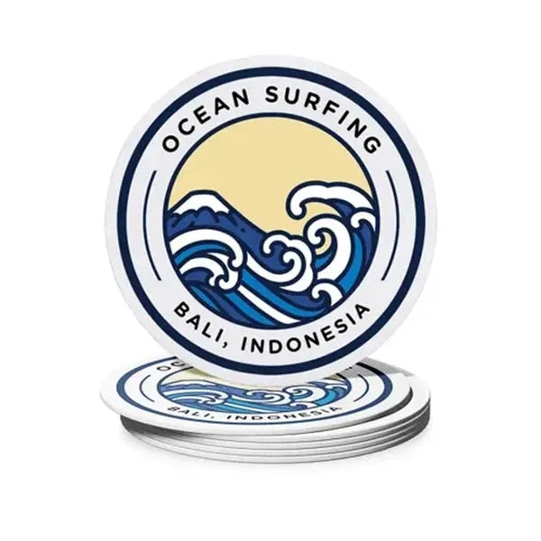 Custom Square Pulpboard Coaster - Printed Glossy