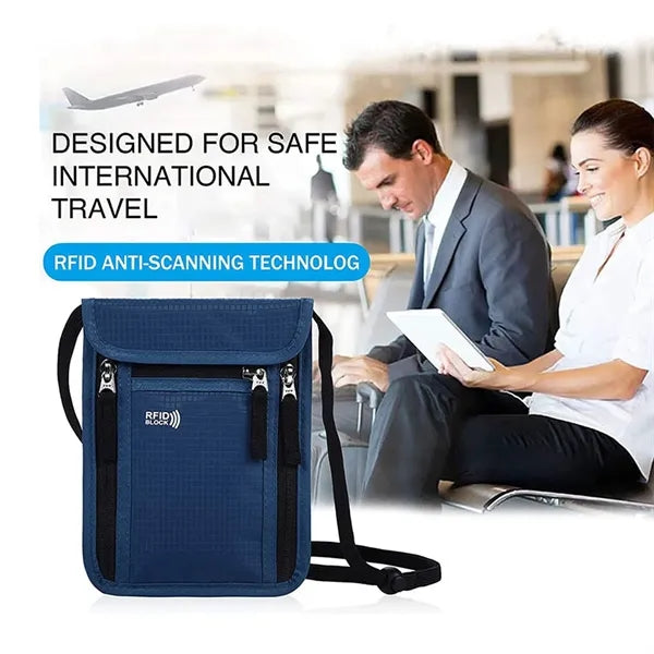 Travel Neck Wallet With Rfid Blocking