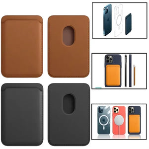Magnetic PU Card Holder Wallet for lPhone