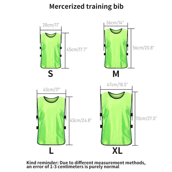 Pinnies Scrimmage Vests for Kids Youth and Adults
