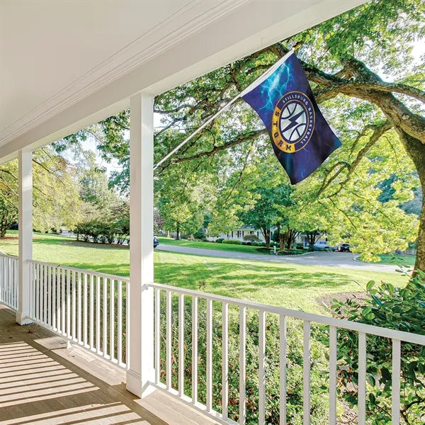 Deluxe 2' x 3' Flag Kit with Pole and Silver Bracket