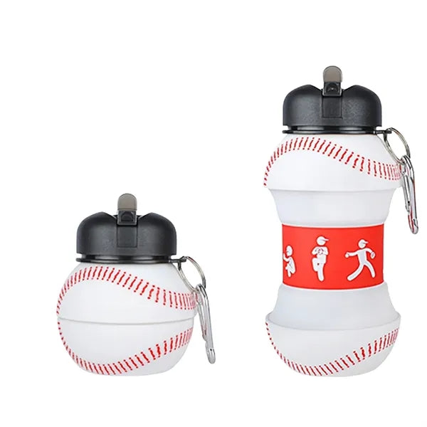 Collapsible Silicone Sports Ball Shaped Bottle