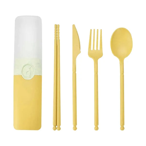 Portable Wheat Straw Cutlery Set