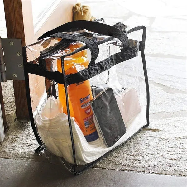 Clear Tote Bag With Zipper