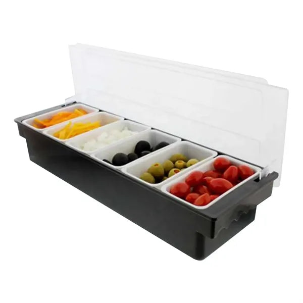 Six Grids Bar Condiment Caddy