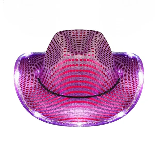 Sequin LED Cowboy Hat