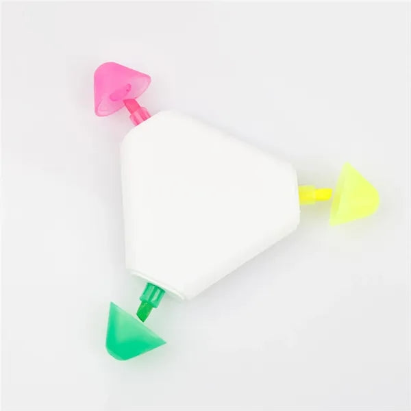 3 Color Triangular Highlighter Pen