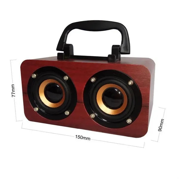Vintage Bluetooth Speaker Wooden Music Player