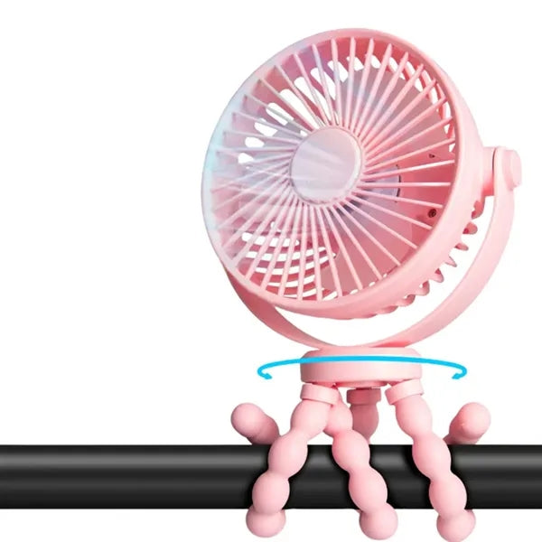 Portable Rechargeable Fan With Flexible Tripod