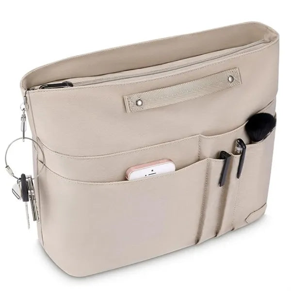Multiple Pockets Purse Organizer Handbag Tote Bag