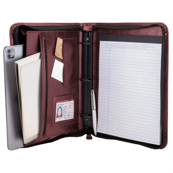 Journal Zipper 3-Ring Portfolio
