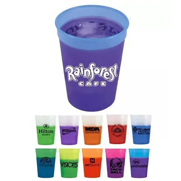 16 OZ PP Color Changing Stadium Cups