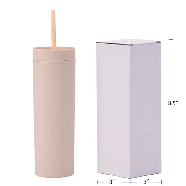 16 oz Colored Cups With Lids And Straws