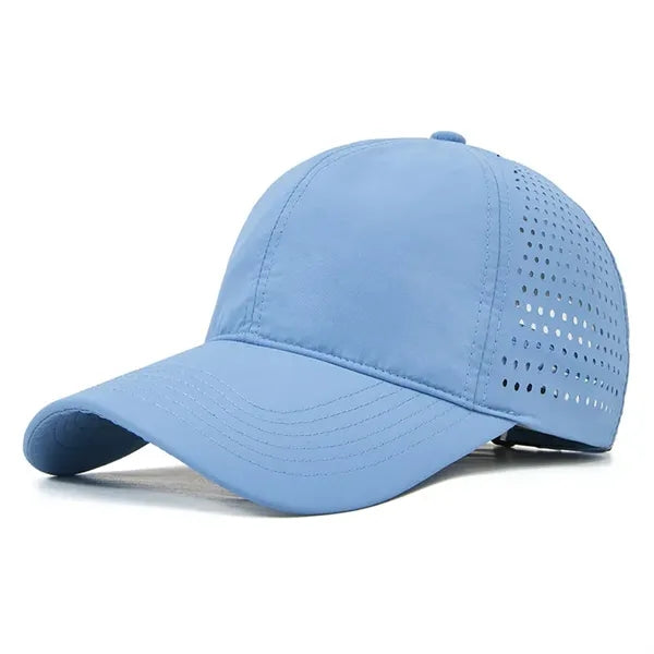 Quick Dry Sports Cap Athletic Mesh Adjustable Plain Hat