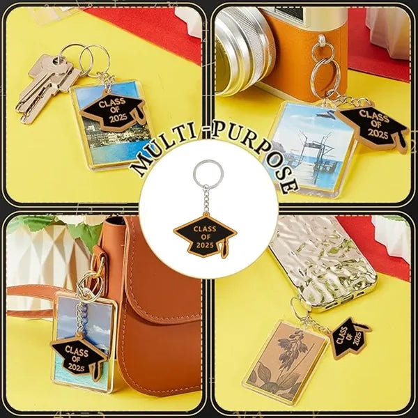 High-quality decorative gifts graduation grad cap keychain
