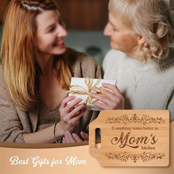 Large mothers day fathers gifts kitchen bamboo cutting board