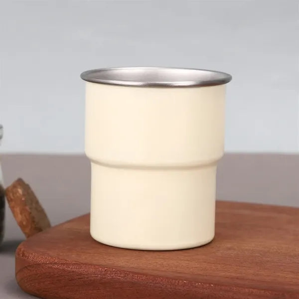 Logo Design 304 SS Single Layer Camping Step Cup