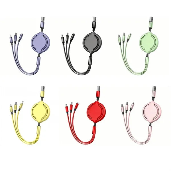 3 in 1 Retractable Charging Cable