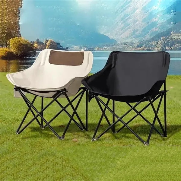 Camping Chair Moon Outdoor Folding With Steel Frame