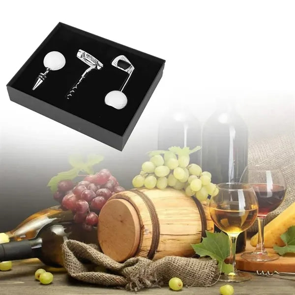 Golf-Themed Bottle Opener & Wine Stopper Gift Set
